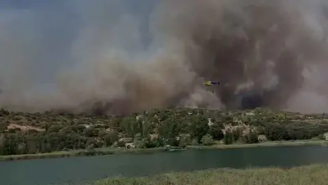 Incendio en Ruidera. Fuente: niusdiario.es