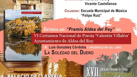 Cartel de la actividad cultural 'Poes&iacute;a en Palacio' de Aldea del Rey