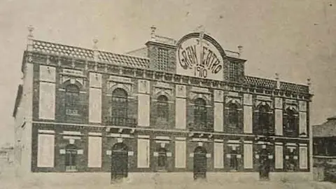 Antigua imagen del Gran Teatro de Manzanares. Fuente: manzanareshistoria.es