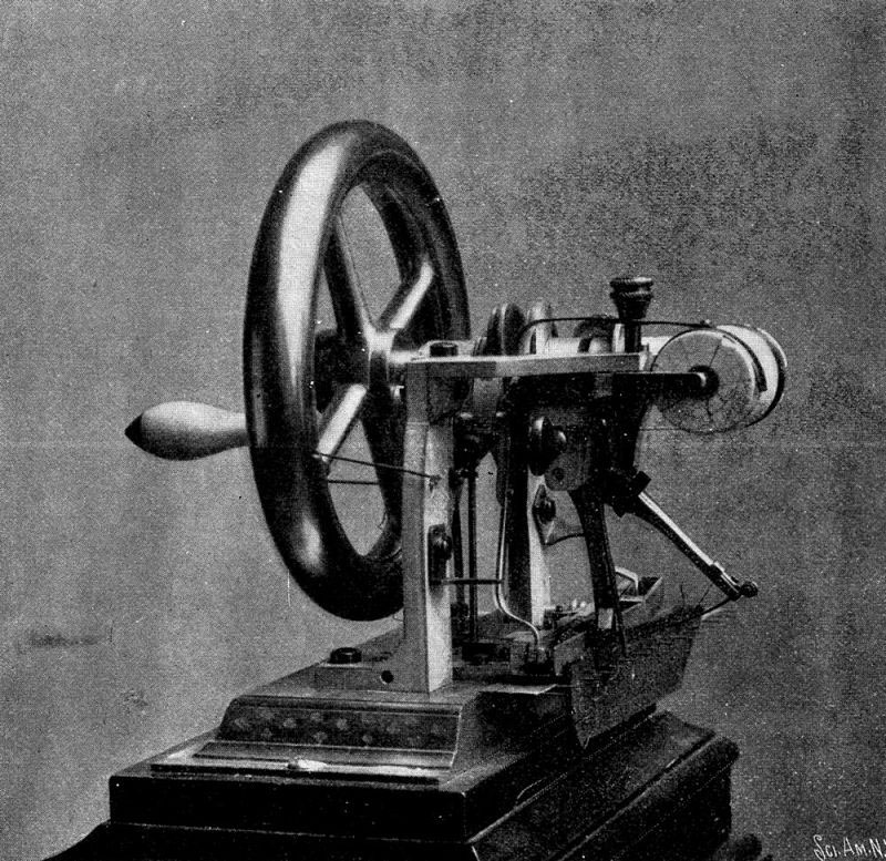 Máquina de coser de Howe. Fuente: Wikipedia