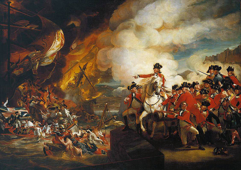 “The Siege and Relief of Gibraltar”. Fuente: Wikipedia