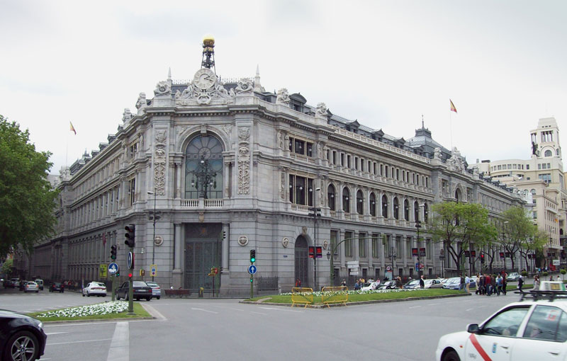 Edificio del Banco de España en Madrid. Fuente: Wikipedia
