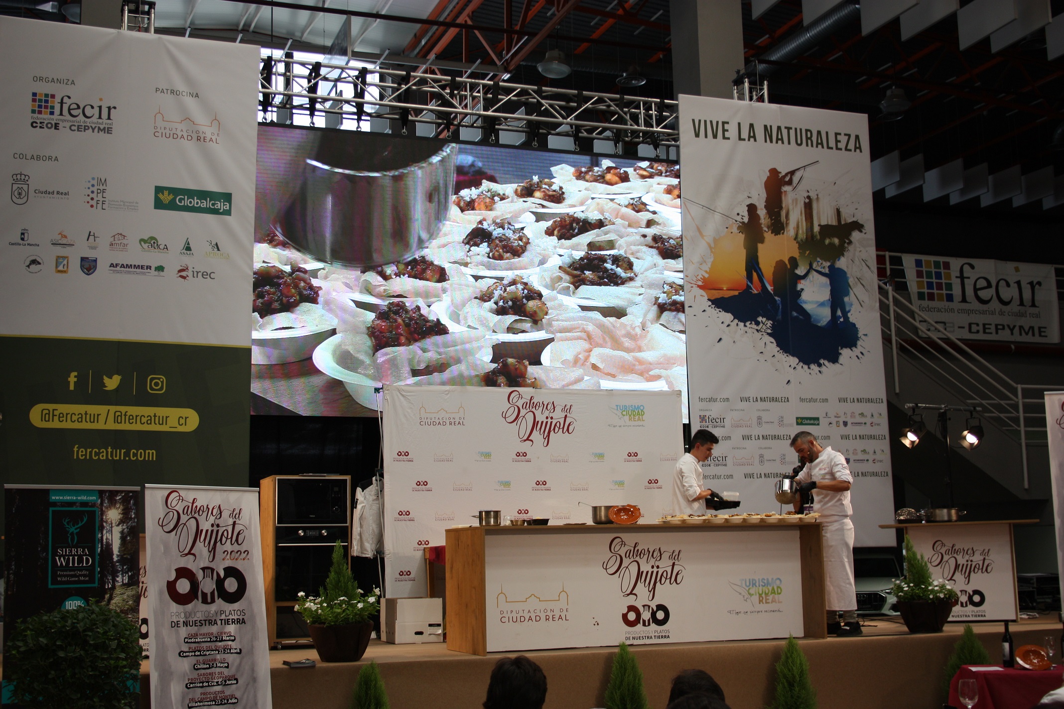 fercatur sábado, showcooking Dani Lillo Sabores del Quijote