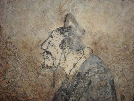 Fresco de Confucio descubierto en una tumba hace 2000 años. Fuente: Wikipedia