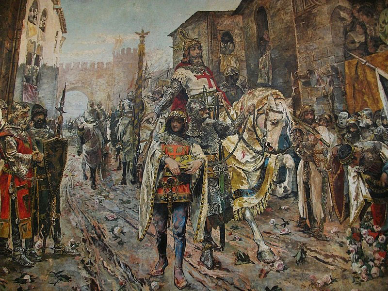 “Entrada triunfal Jaime I en Valencia”, por Fernando Richart Montesinos (1884). Fuente: Wikipedia