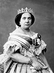 Isabel II por J. Laurent (1860). Fuente: es.wikipedia.org
