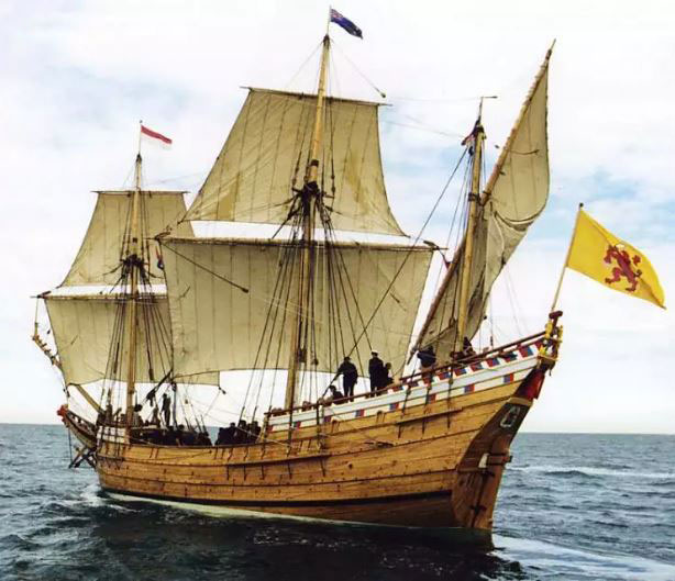 Barco de la Compañía Holandesa de las Indias Orientales.
Fuente: academia-lab.com
