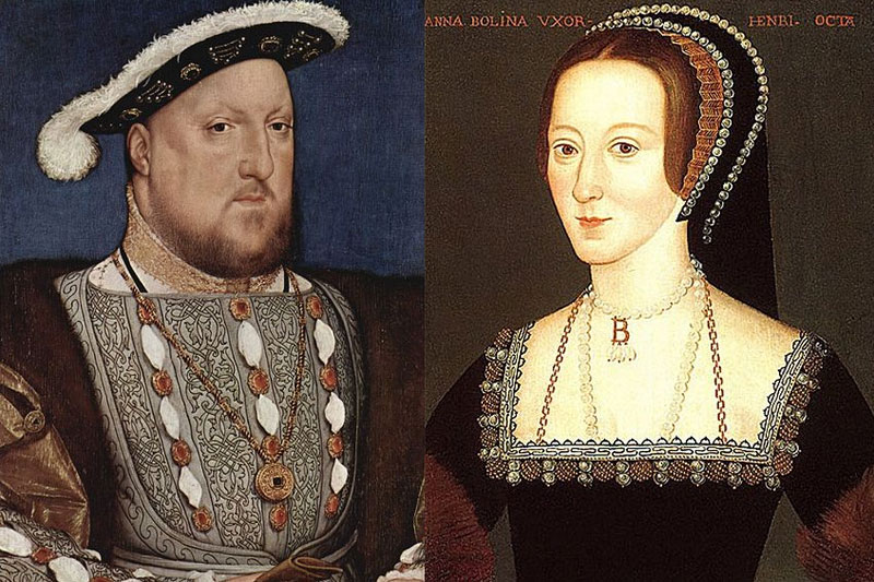Enrique VIII y Ana Bolena. Fuente: es.wikipedia.org