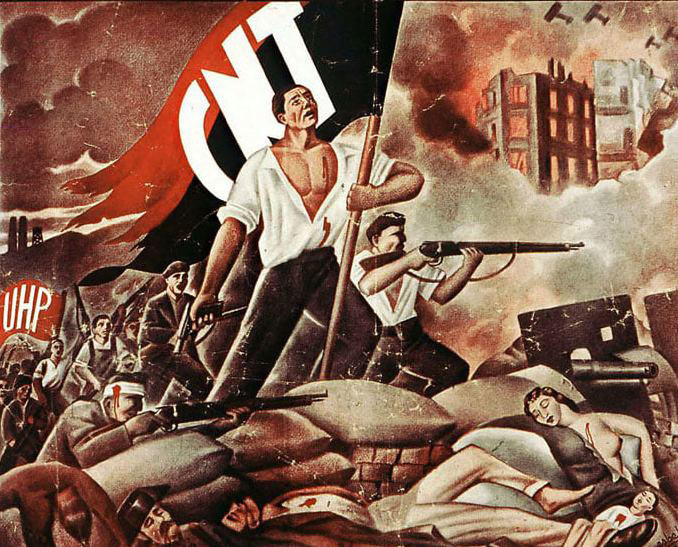 Publicidad anarquista con motivo de la “Revolución de Asturias”. Fuente: mapa.gob.es