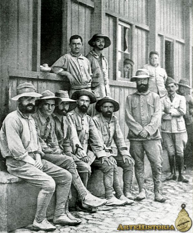 Legionarios españoles en Marruecos. Fuente: https: artehistoria.com