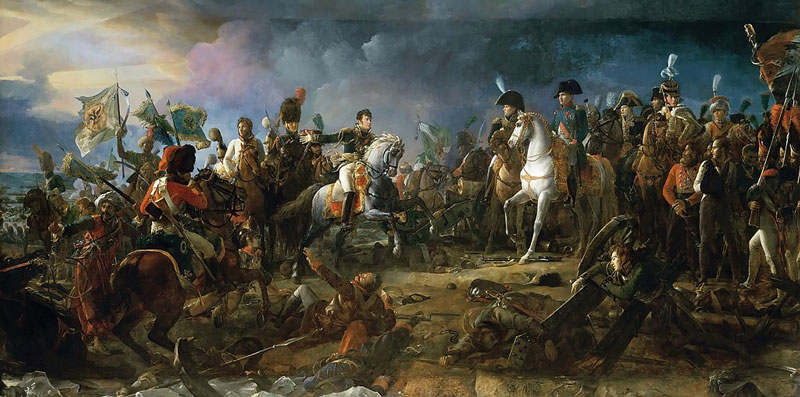 Napoleón en la batalla de Austerlitz por François Gérard. Fuente: es.wikipedia.org