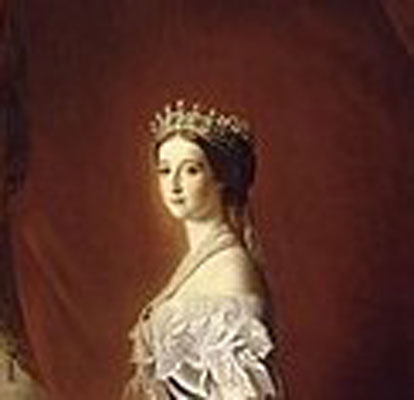 Eugenia de Montijo por Franz Xaver Winterhalter (1853). Fuente: es.wikipedia.org