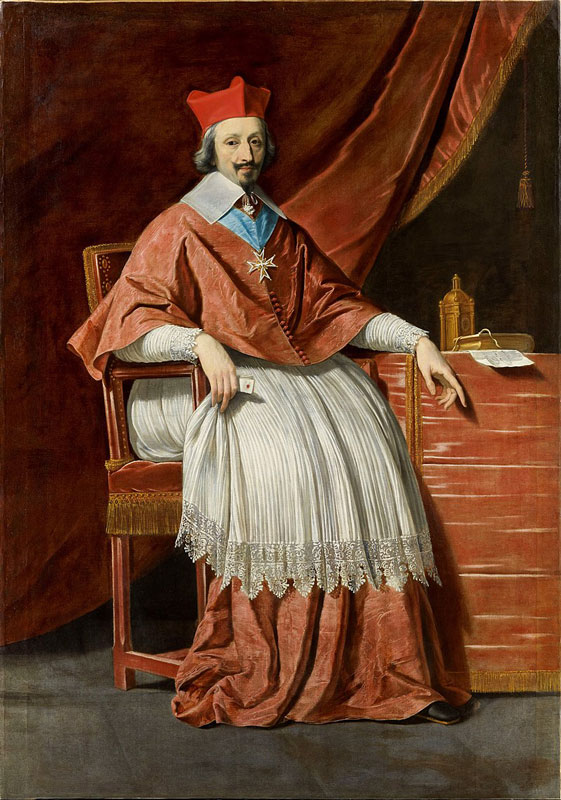 El Cardenal Richelieu retratado por Philippe de Champaigne (1636).

                                                                                                                             Fuente: es.wikipedia.org