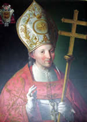 Retrato del Cardenal Lorenzana por Zacarías González Velázquez. Fuente: pueblosoriginarios.com