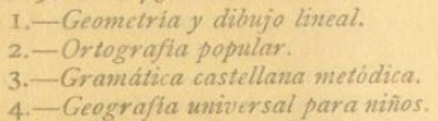 Títulos de los tratados publicados por Díaz Morote. Fuente: Biblioteca Virtual de Castilla La Mancha.