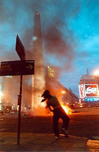 Protestas en la ciudad de Buenos Aires. Fuente: es.wikipedia.org