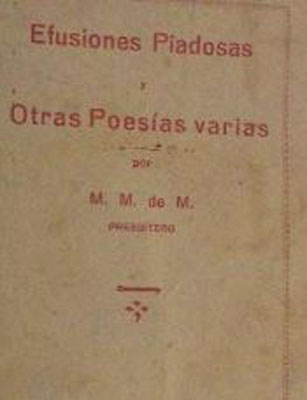 Portada de "Efusiones piadosas y otras poesías varias" (1932). Fuente: todocoleccion.net