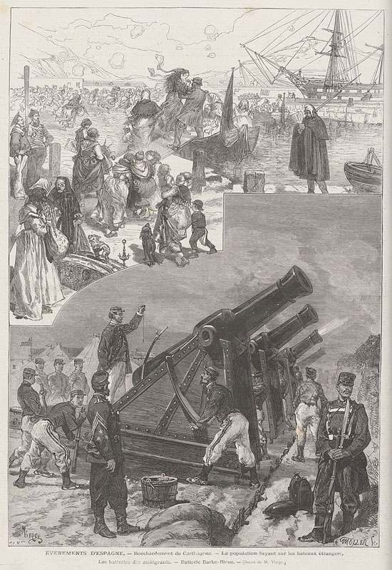 Bombardeo de Cartagena. Fuente: es.wikipedia.org
