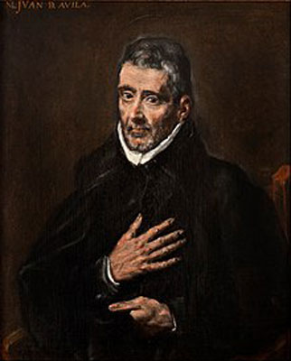 Retrato de Juan de Ávila por el taller de El Greco (1580). Fuente: es.wikipedia.org