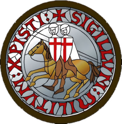 Estampado de los caballeros templarios. Fuente: es.wikipedia.org