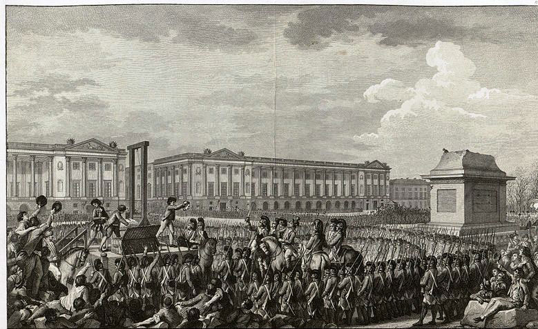 La ejecución de Luis XVI. Fuente: es.wikipedia.org