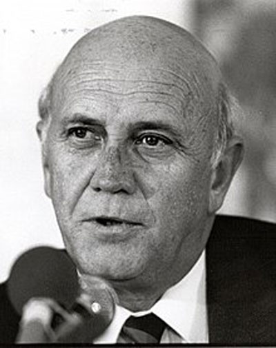 De Klerk en 1990. Fuente: es.wikipedia.org
