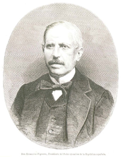 Estanislao Figueras por Arturo Carretero (1873). Fuente: es.wikipedia.org