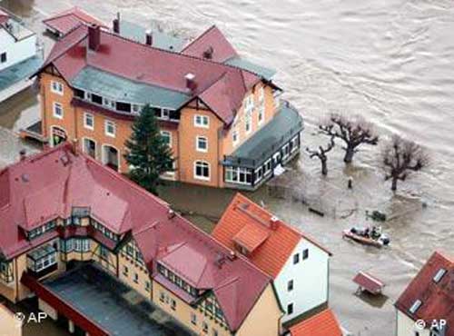 Inundación del río Elba en 2006. Fuente: dw.com/es