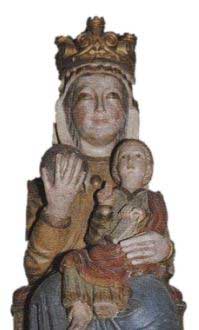 Talla gótica de Nuestra Señora de los Mártires. Fuente: caballeroscustodioscalatrava.es