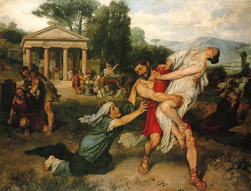 El rapto de las Sabinas por Francisco Pradilla (1874). Fuente: es.wikipedia.org