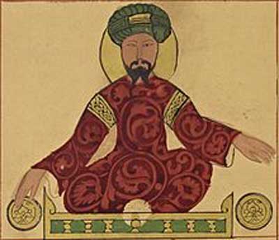 lustración de Saladino por Ismail al-Jazari (1185).Fuente: es.wikipedia.org