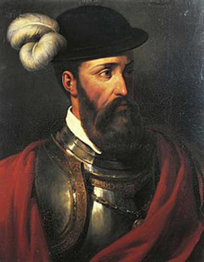 Francisco Pizarro por Amable-Paul Coutan (1835). Fuente: es.wikipedia.org