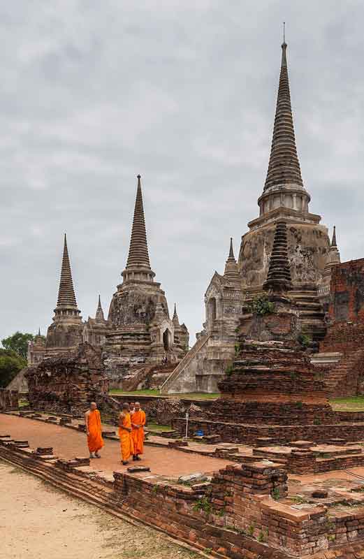 Templo Phra Si Sanphet en Ayutthaya. Fuente: es.wikipedia.org