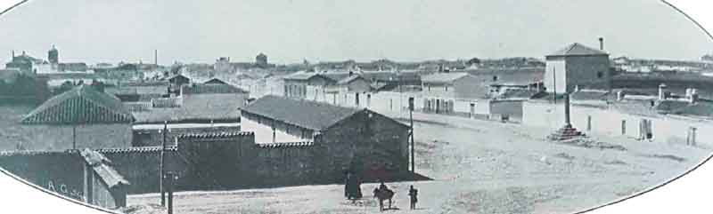 Imagen antigua de Tomelloso. Fuente: lavozdetomelloso.com
