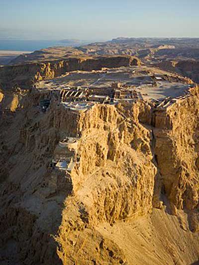 Palacio de Herodes en Masada. Fuente: es.wikipedia.org