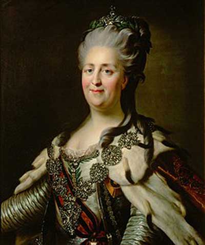 Catalina II La Grande por Fiódor Rókotov (1763). Fuente: es.wikipedia.org