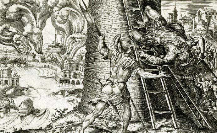 El “Saco de Roma” por Martin van Heemskerck (1555). Fuente: es.wikipedia.org
