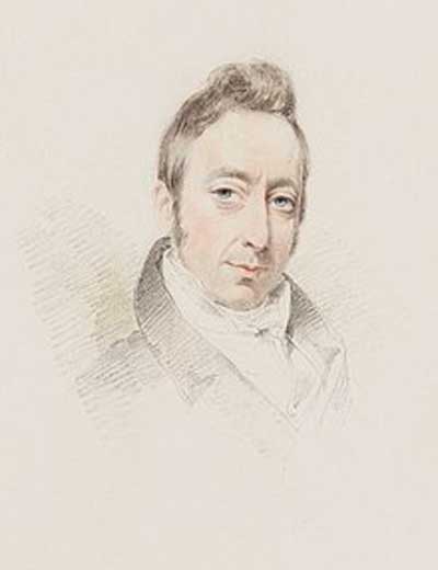 Retrato a lápiz y aguada de José María Blanco White por Joseph Slater (1812). Fuente: es.wikipedia.org