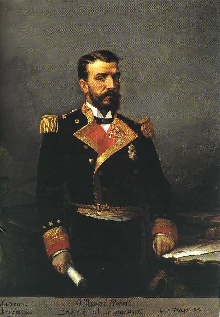 Isaac Peral por Manuel Ussel de Guimbarda (1890). Fuente: es.wikipedia.org