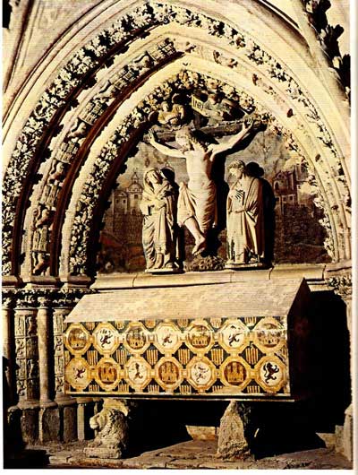 Sepulcro del infante Don Fernando de la Cerda en el Real Monasterio de Santa María de las Huelgas de Burgos. Fuente: es.wikipedia.org