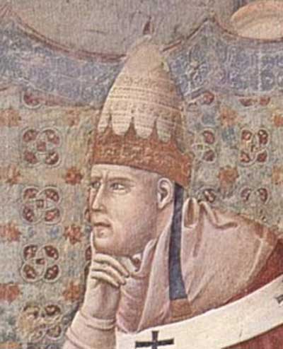 El Papa Honorio III, por Giotto (1297). Fuente: es.wikipedia.org