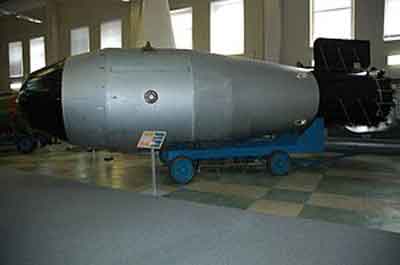Réplica de la Bomba del Zar detonada por la Unión Soviética en 1961. Fuente: es.wikipedia.org