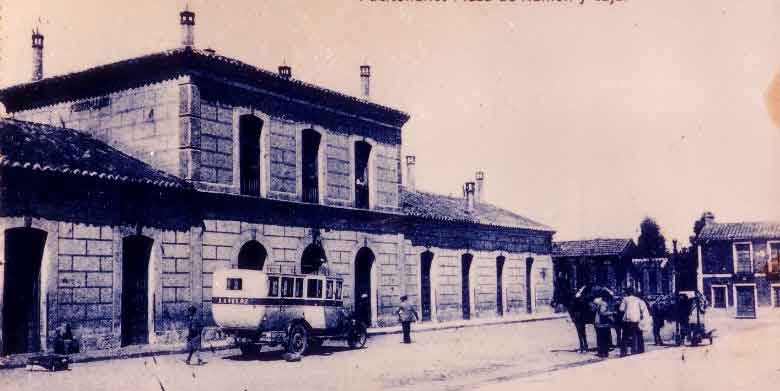 La Estación de Puertollano en los años 30 del siglo XX. Fuente: portusplanus.com