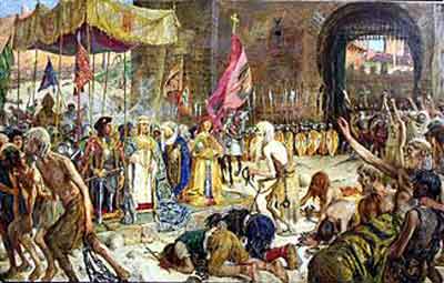 “Liberación de los cautivos de Málaga por los Reyes Católicos” por José Moreno Carbonero (1930). Fuente: es.wikipedia.org