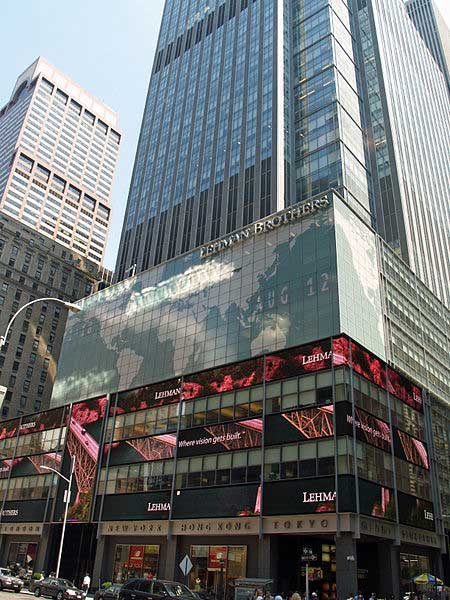 Sede de Lehman Brothers en Nueva York. Fuente: es.wikipedia.org