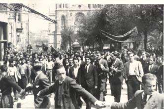 Primeras manifestaciones del 1º de mayo. Fuente: federacion.republicanos.info