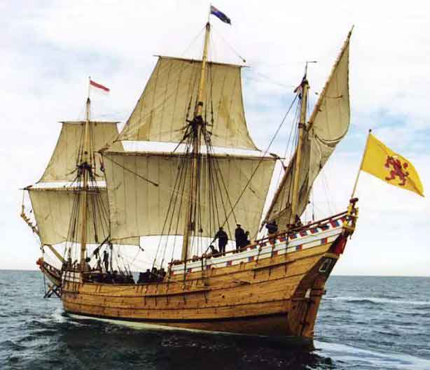 Barco de la Compañía Holandesa de las Indias Orientales. Fuente: academia-lab.com