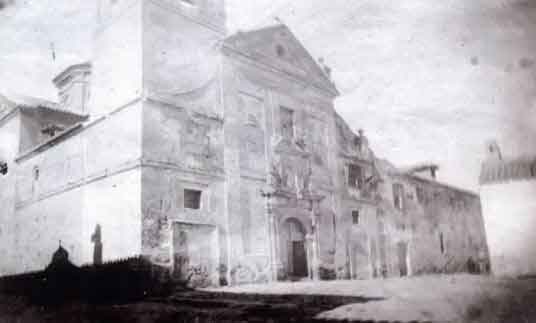 Fachada del Convento a finales del siglo XIX. Fuente: historiadeherencia.es