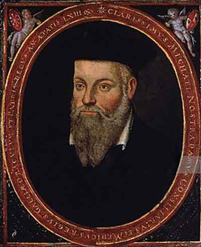 Retrato original de Nostradamus realizado por su hijo César (1614). Fuente: es.wikipedia.org