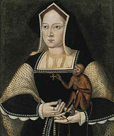 Catalina de Aragón por Lucas Horenbout (1525). Fuente: es.wikipedia.org